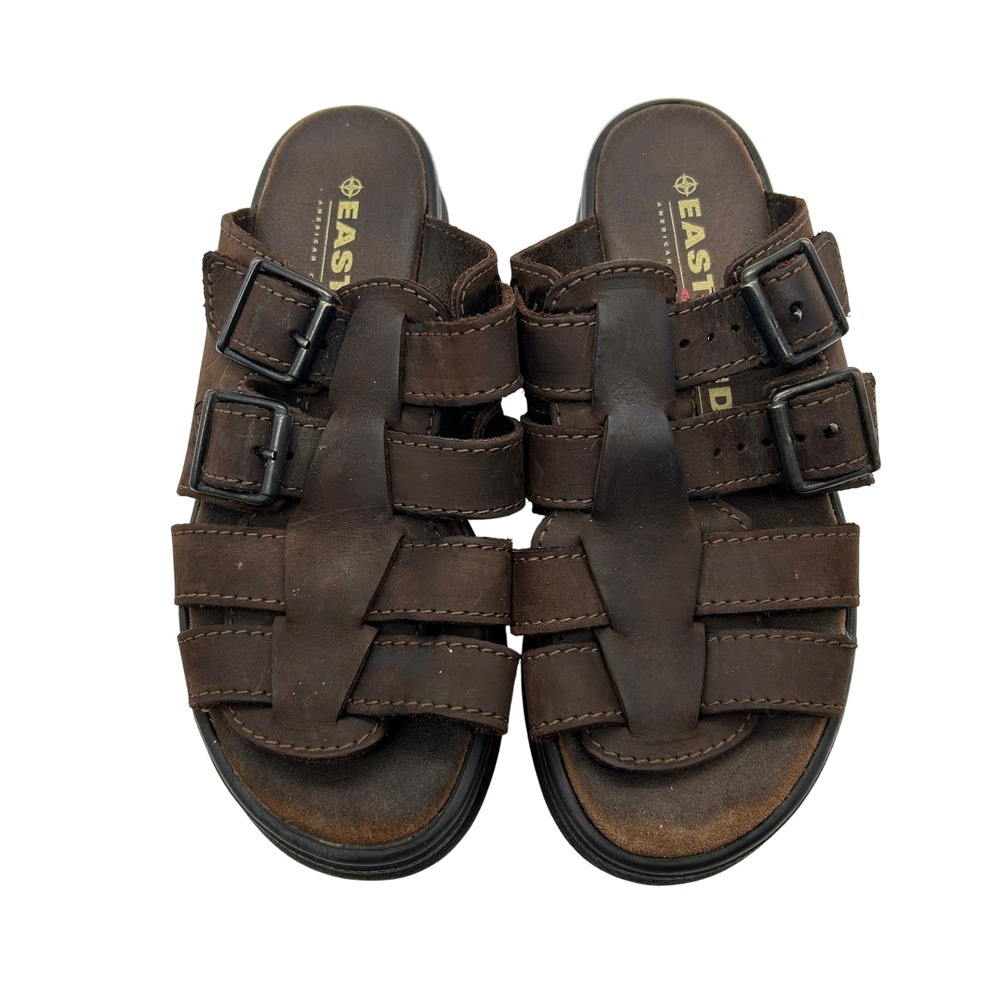 Vintage Eastland Shoes Womens Size 6M Yak‎ Chunky Leather Strap Buckle 2000s